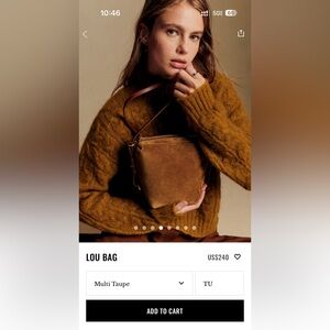 Sezane Lou Bag Multi Taupe